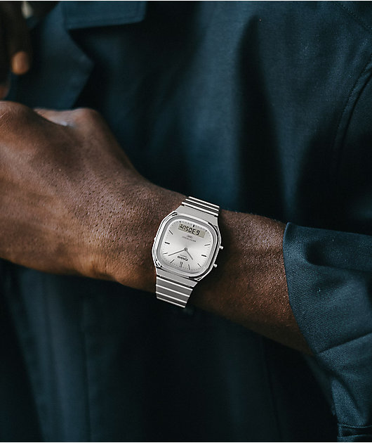 Casio AQ240E-7ACF White & Silver Analog Watch | Zumiez