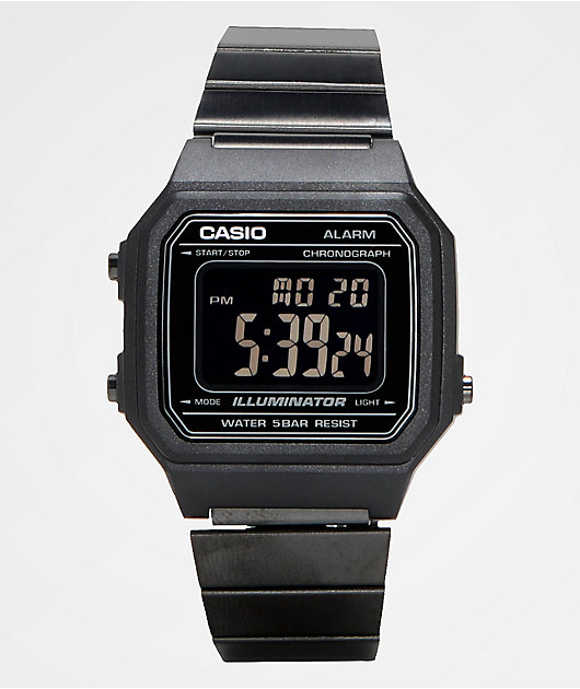 Casio B650WB 1BVT Vintage Black Digital Watch Zumiez