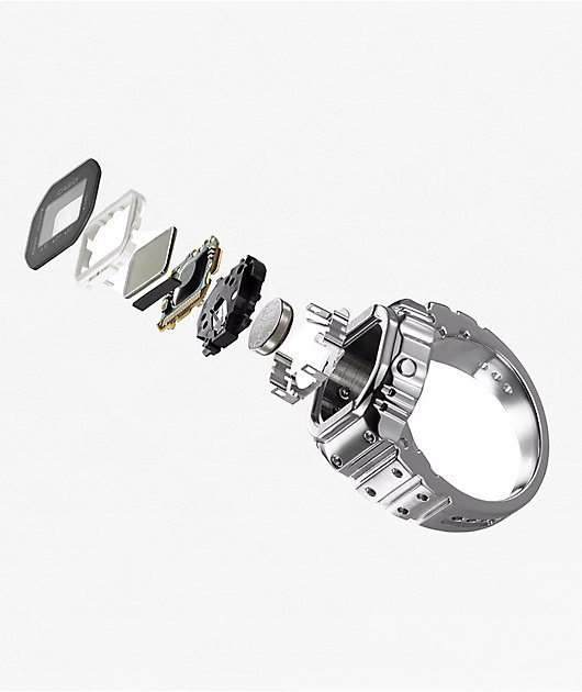 Casio CRW-001-01 Silver Digital Ring Watch
