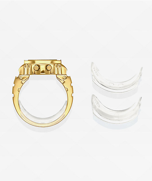 Casio CRW-001G-9 Gold Digital Watch Ring