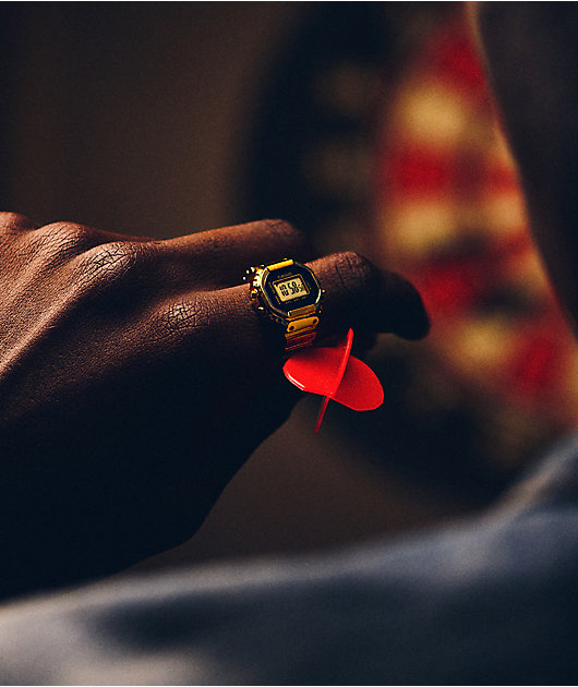 Casio CRW-001G-9 Gold Digital Watch Ring