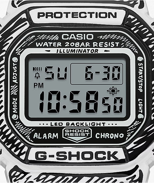 Casio G-Shock DW5600JV-7CR Joshua Vides Silver Watch