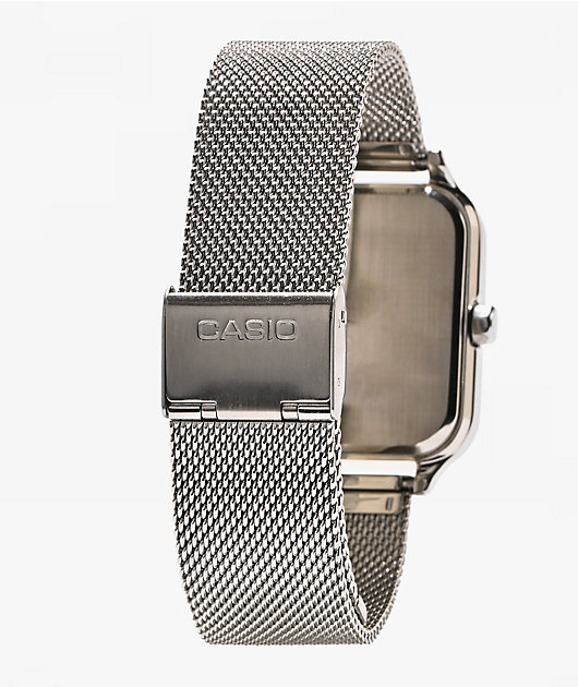 Casio MTPM305MC-1AV Silver Lunar Analog Watch