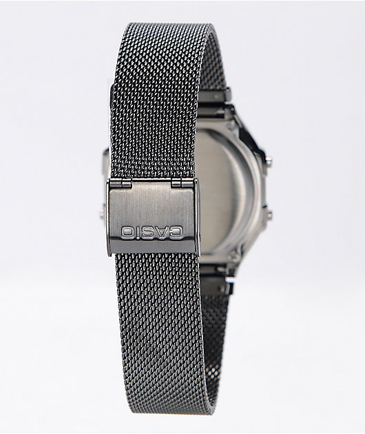 Casio Vintage Gun Metal Black Digital Watch