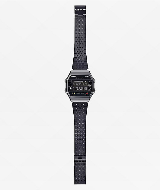 Casio x PAC-MAN ABL100WEPC-1B Vintage Black Digital Watch | Zumiez