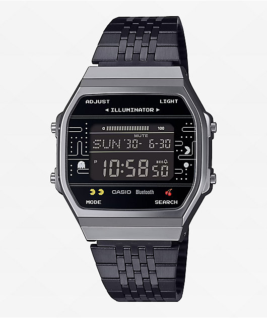 Casio x PAC-MAN ABL100WEPC-1B Vintage Black Digital Watch | Zumiez