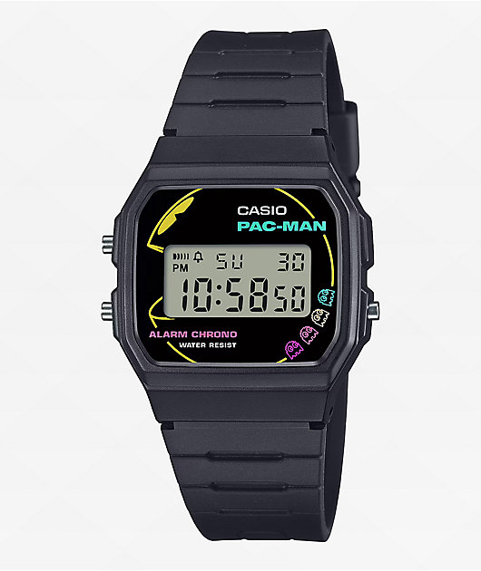 Casio x PAC-MAN F91WP-1A Black Digital Watch | Zumiez