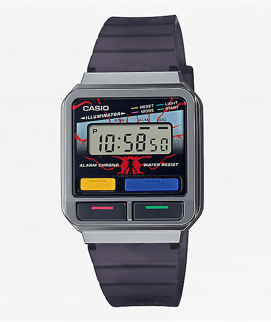 Casio x Stranger Things A120WEST-1A Silver Watch | Zumiez