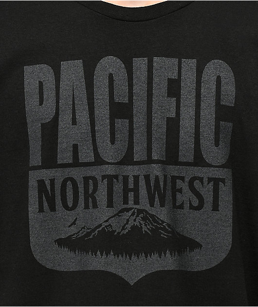 Casual Industrees PNW Shield Black T-Shirt