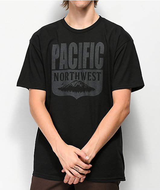 Casual Industrees PNW Shield Black T-Shirt