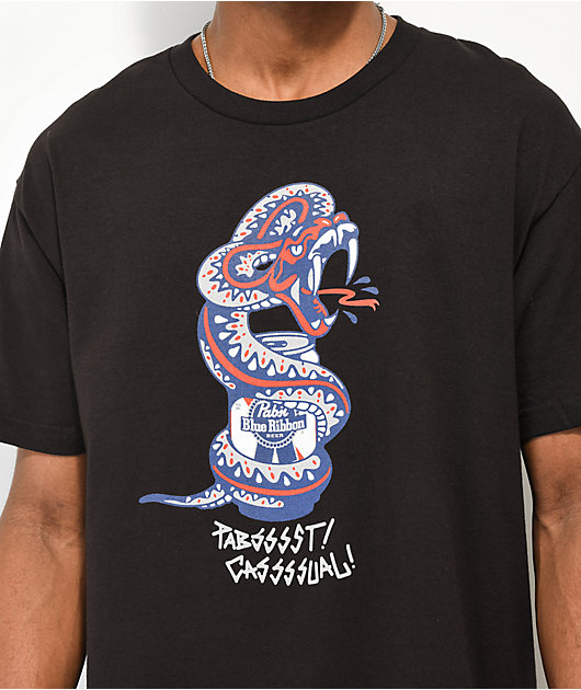 Industreesx Pabst Blue Ribbon Pabssssst Black T-Shirt | Zumiez
