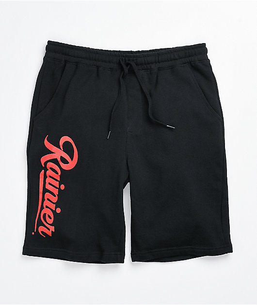 black sweat shorts