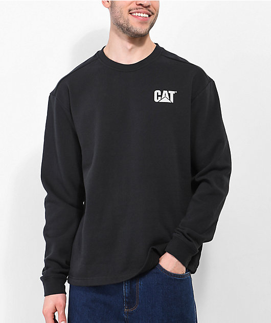 Caterpillar Built To Last Black Crewneck Sweatshirt | Zumiez