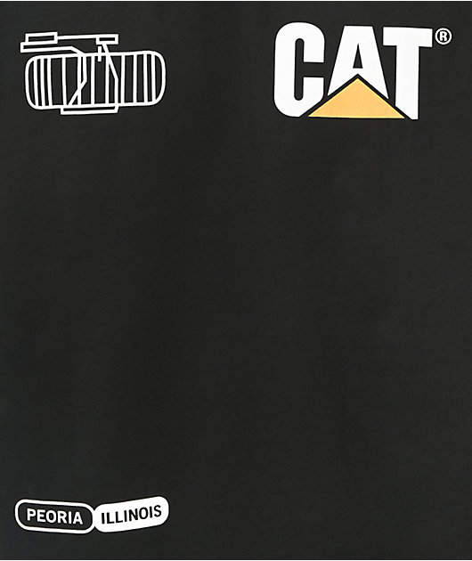 Caterpillar Logo Black T-Shirt