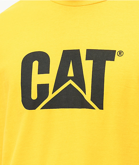 Caterpillar Original Fit Logo Yellow T-Shirt