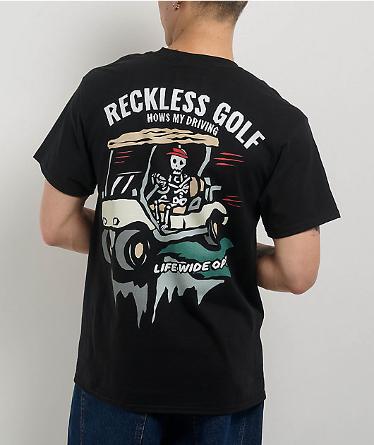 CboysTV Reckless Golf Black T-Shirt | Zumiez