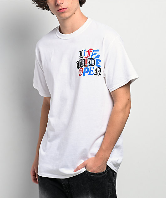 CboysTV Scarmbled White T-Shirt