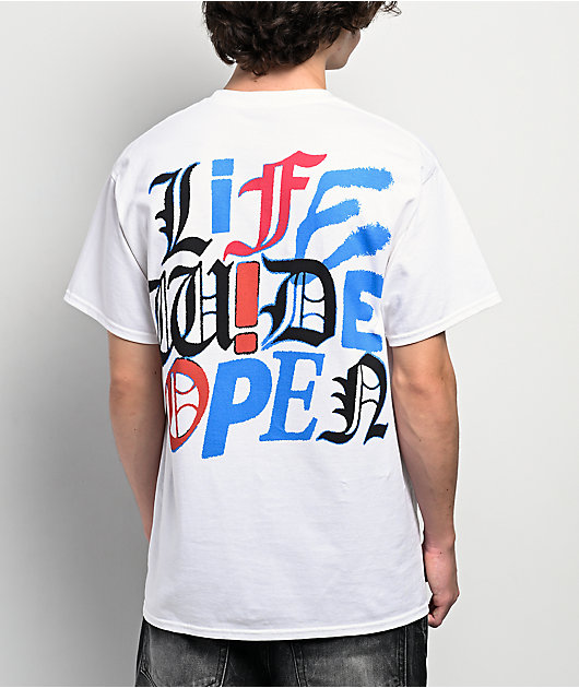CboysTV Scarmbled White T-Shirt