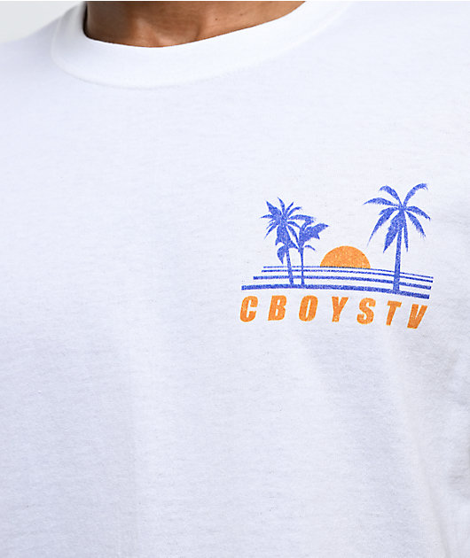 CboysTV Sunset White T-Shirt