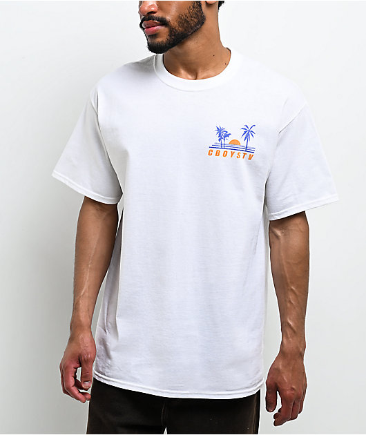 CboysTV Sunset White T-Shirt