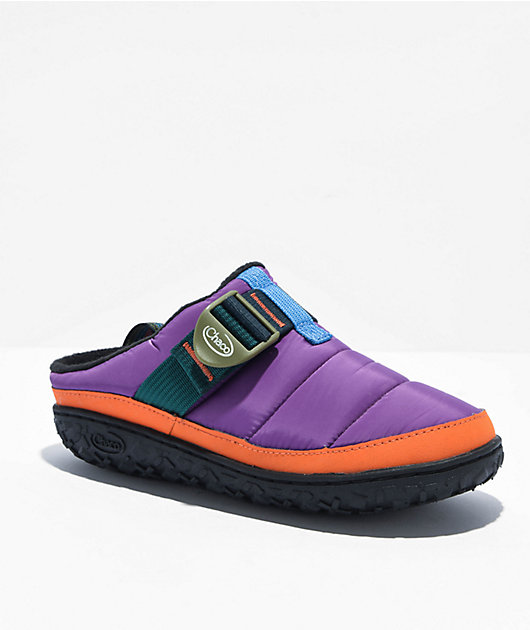 Chaco Ramble Puff Retro Purple Clog Shoes