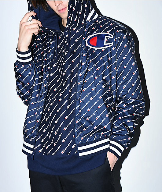 champion all over print jacket