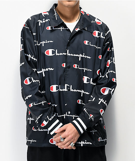 champion all over print jacket