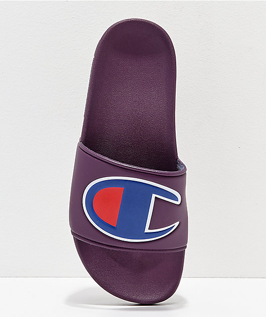 champion berry logo slide sandals