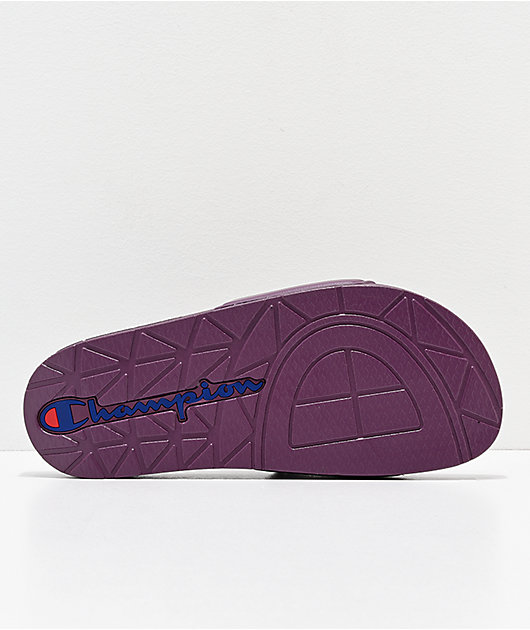 champion berry logo slide sandals