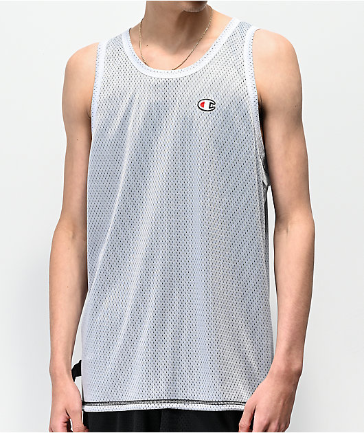 Champion Black & Silver Mesh Basketball Jersey Zumiez