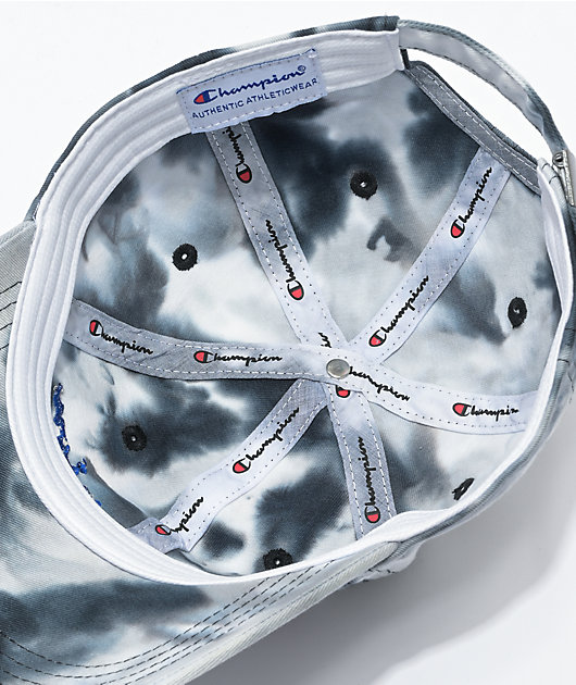 Champion Black & White Tie-Dye Dad Hat