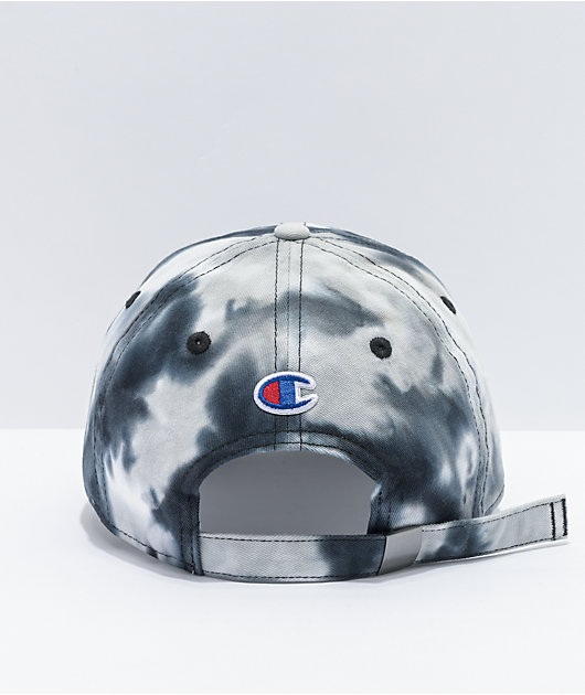 Champion Black & White Tie-Dye Dad Hat
