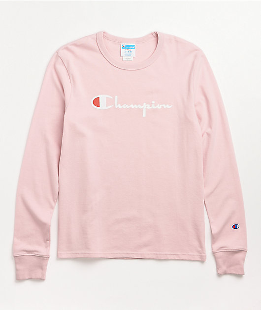 Champion Boyfriend Hush Pink Long Sleeve T-Shirt