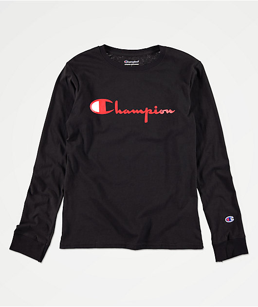 Boys red champion shirt