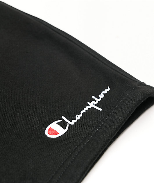 Champion Boys Premium Black Sweat Shorts