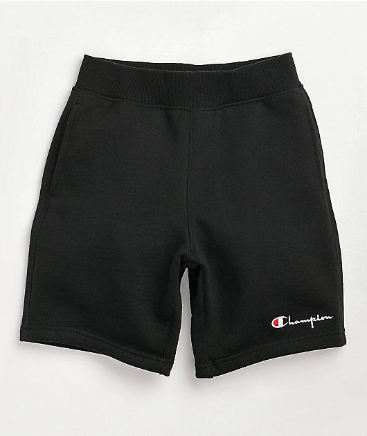 Champion Boys Premium Black Sweat Shorts