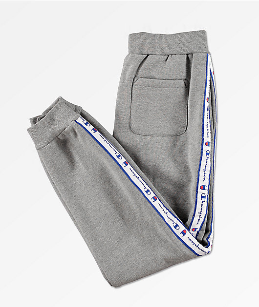 Champion Boys Taped Grey Jogger Sweatpants