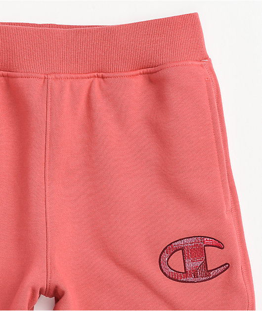 Champion Boys Tonal Pink Sweat Shorts