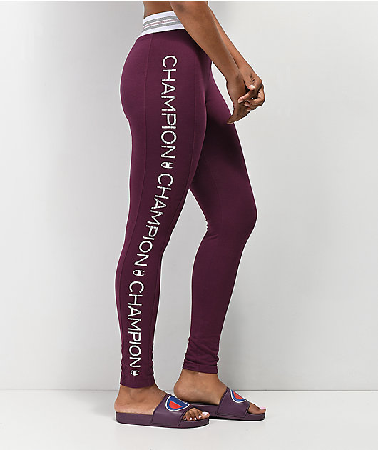 Burgundy champion leggings Clearance