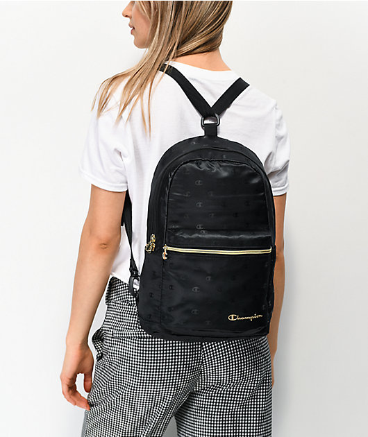 Champion Cadet Repeat Black Crossover Mini Backpack