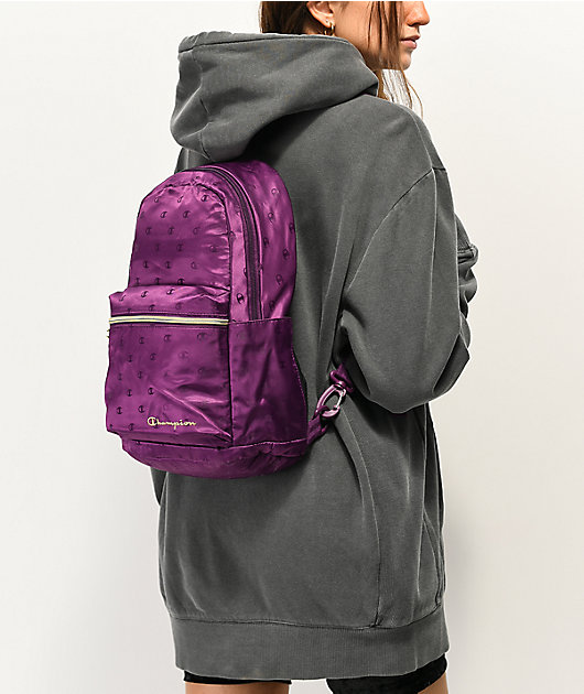 Champion Cadet Repeat Purple Crossover Mini Backpack