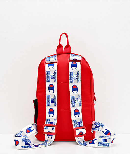 champion red backpack