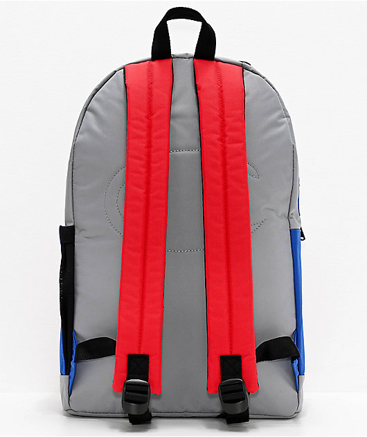 Champion Color Block Grey, Blue & Red Backpack