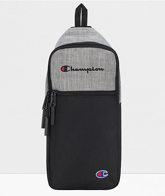Champion Command Black & Grey Crossbody Bag