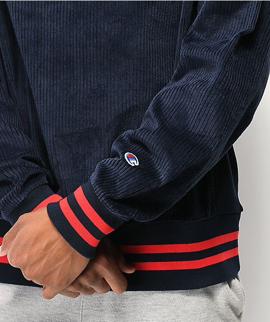 champion corduroy crew neck sweatshirt