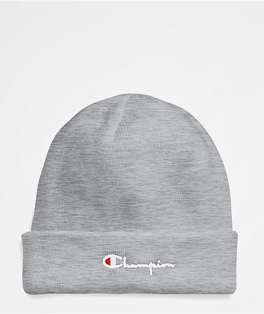 Grey champion beanie on sale