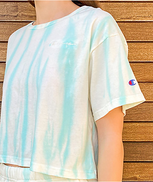 Champion heritage tee cloud hot sale dye