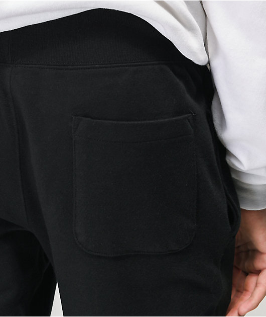 champion flock script grey jogger sweatpants