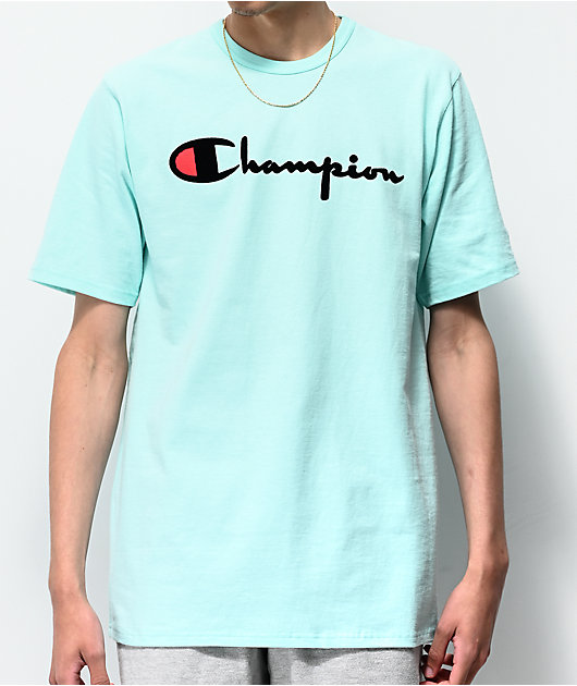 neon green champion shirt