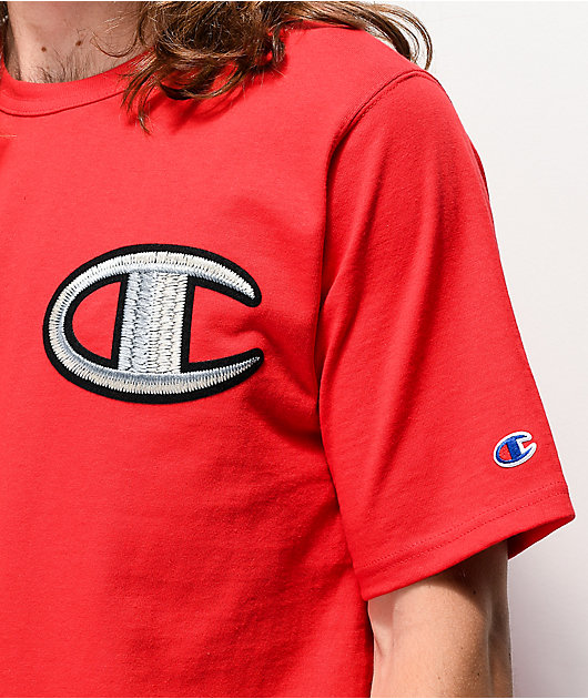 Champion Floss Stitch C Red T-Shirt